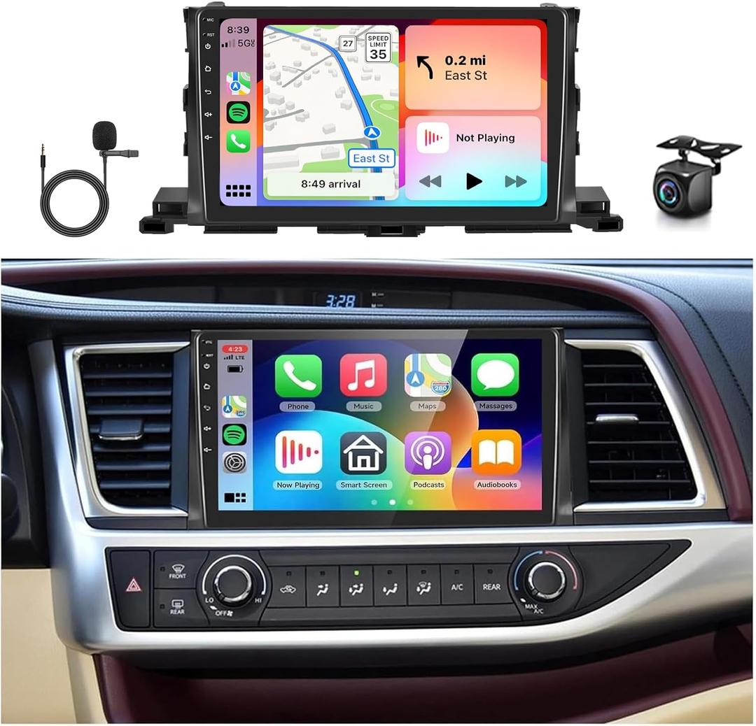 DPS 46EQ Hi-Res 8Core 4G+64G for Toyota Highlander 2015-2019 Car Radio Stereo with 10.1inch 1280x720P QLED Touchscreen Bluetooth 5.0,Wireless CarPlay Android Auto MirrorLink,GPS WiFi Backup Camera DPS 46EQ Hi-Res 8Core 4G+64G for Toyota Highlander 2015-2019 Car Radio Stereo with 10.1inch 1280x720P QLED Touchscreen Bluetooth 5.0,Wireless CarPlay Android Auto MirrorLink,GPS WiFi Backup Camera