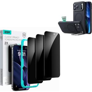 ESR Silicone Case for iPhone 17 Pro Max 3 Pack for iPhone 17 Pro Max Privacy Screen Protector