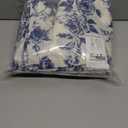 NICETOWN Blue Floral Curtains for Bedroom & Living Room, Linen Blend Drapes with Vintage Peony, Privacy & Light Filtering Inspired by British Museum's Blue & White Porcelain, W52 x L90 in, 2 Panels (Indigo)