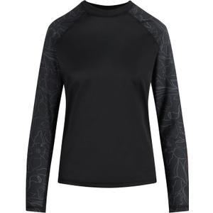 Kanu Surf Women's Gabby UPF 50 Long Sleeved Active Rashguard & Workout Top (Orchid Black) S