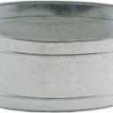 Mini Oval Galvanized Steel Tub Zinc Coated Metal Bucket for Chilling Beverages Serving Drinks Gardening Flower Pots or Rustic Farmhouse Decor