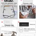 MARE AZZURO Women's Computer Reading Glasses Blue Light Blocking Readers 0 100 125 150 175 200 225 250 275 300 350 400 500 600 (Transparent, 3.5)