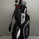 Precise M5 Men's Complete Golf Clubs Package Set Includes Titanium Driver, S.S. Fairway, S.S. Hybrid, S.S. 5-PW Irons, Putter, Stand Bag, 3 H/C's, Left Hand