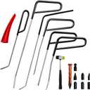 Paintless Dent Repair Rods, 17 Pcs Dent Removal Rods, Rod Tip Repair Kit Professional Hail Car Dent Repair Kit for Minor Dents, Door Dings and Hail Damag (Professional & DIY Use)