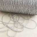 100gram DIY Sparkle Silver Lurex Thread Shining Yarn Glitter Sparkle Yarn Metal Yarn DIY Fancy Sparkle Yarn Crochet Knitting Sweater Scarf Bag Yarn Accessory Yarn