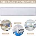 2 Pcs 1 x 4 Feet Fluorescent Covers for Ceiling Lights Magnetic Ceiling Light Cover with 8 Magnets for School Classroom Home Office Drop Lamp Decor (Gray)