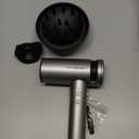 Hair Dryer - High-Speed 150,000 RPM Hairdryer for Fast Drying, 500Million Negative Ionic & Thermo-Control & Cool Shot Button & Lightweight & HD Display Blow Dryer with Magnetic Diffuser & Nozzle (Metal Silver Grey)