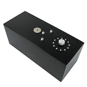 SUPERFASTRACING 19 Gallon Aluminum Top Feed Fuel Cell Gas Tank+Cap+Level Sender 72L Black