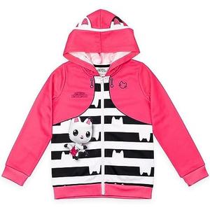 DREAMWORKS GABBY'S DOLLHOUSE Girls Zip Up Hoodie Toddler to Big Kid Size 4-5 Y