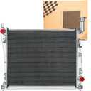 3Row Aluminum Radiator for 2011-2021 Jeep Grand Cherokee Limited 3.6L 5.7L | Laredo Trailhawk SRT Summit,for Dodge Durango 3.6L V6 5.7L 6.4L V8 2012 2013 2014 2015 2016 2017 2018 2019 2020