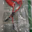 AGVEE 3ft Coiled Short USB-C to Lightning Charging Cable [MFI Certified] 30W PD Fast Charger Cord in Car for iPhone 14/13/12/11/XS/8/7/6/5 CarPlay, iPad, iPod, Red