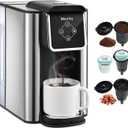 Mecity Coffee Maker 3 in 1 Single Serve Coffee Machine, Compatible with K cup Capsules, Instant Coffee Pot, Tea maker, 6,8,10 Oz Cup, Removable 50 Oz Water Reservoir, 120V 1150W