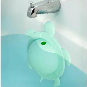 Turtle Bathtub Overflow Drain Cover  Universal Fit Tub Overflow Drain Cover, Drain Stopper Prevents Water Loss for Deeper Soaking - Drains in Aqua Lagoon