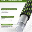 Garden Hose, Flexible Ultra Lightweight Durable, Kink-Free Water Hose with 10 Function Sprayer - Non-Shrinking, Easy to Store, All-Weather, High-Pressure (100 FT)