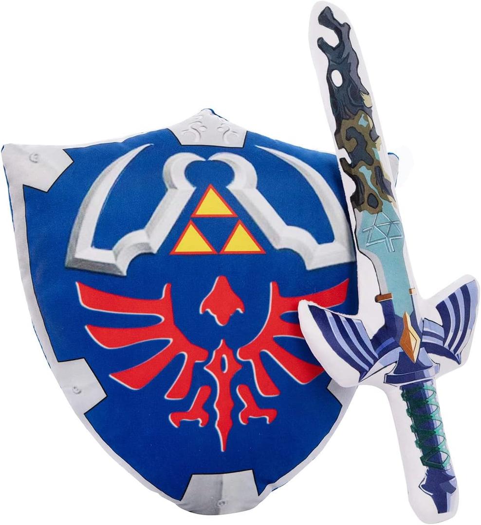 Cosplay Master Sword Hylian Shield Soft Wearable Throw Pillow 15.75 INCH