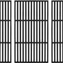 Hisencn Cooking Grates for Home Depot Chargriller 1624 Smokin' Champ Charcoal Grill Horizontal Smoker, Cast Iron Solid Rod Grill Cooking Grid Replacement Parts, 19 1/2 inch, 3 Pack