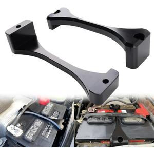 Aluminum Billet Battery Hold Down Bracket Kit for 2011-2024 Ford F250 F350 F450 F550 6.7L Powerstroke