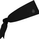 Gymwrap 2.0 by Gymwrap - Sweat-Wicking Workout Headband for Women & Men - Adjustable Headband for Sports, Running & Outdoors (Black)