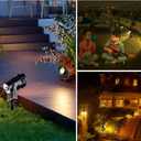 5W Low Voltage Landscape Lights with Connectors, AC/DC 12V-24 Landscape Spotlights 3000K Warm White Waterproof Garden Yard Pathway Wall Tree Flag Landscaping Lights with Spike Stand (2 Pack)