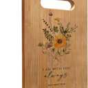 Christian Mother's Day Birthday Gifts for Women Faith Mom Grandma, Floral Christian Cutting Chopping Boards for Kitchen, Matthew 28:20 Bible Verse Decorative Bamboo Cutting Board