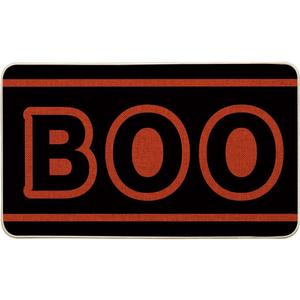 Artoid Mode Boo Halloween Doormat, Low-Profile Switch Rug Door Home Decor Mat Floor Mat for Indoor Outdoor 17x29 Inch