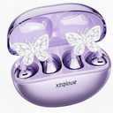 xzqioue Jewelry-Inspired Clip On Earbuds,Comfortable Fit Open Ear Clip-On Headphones,Wireless Bluetooth Ear Cuff Headphones for Women,Mini Wireless Earrings Earbuds for Running, Office, Sport & Gift