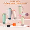 2 x 2PCS Silicone Boots for Owala FreeSip Sway 30oz, 40oz, and FreeSip Tumbler 40oz Bottles, Anti-Slip Protective Sleeve, Enhances Stability & Prevents Scratches, Orange (Orange)