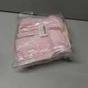 CENLBJ 150 Pcs Pink Paper Plates and Napkins and Forks,50 Guest Disposable Party Supplies Include Plates Napkins Plastic Forks for Baby Shower,Birthday,Bridal,Wedding