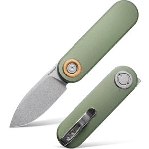 Vosteed Corgi V Small Pocket Knife for Men Women Gifts, 2.36" 14C28N Blade EDC Folding Knife, Patented Vanchor Lock Gentleman's Pocket Knives, Aluminum Handle - A3702