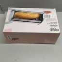 Oggi Stainless Steel Roll Top Bread Box for Kitchen Countertop with Stainless Steel Lid  Fits Multiple Large Loaves of Bread and Other Freshly Baked Goods Including Cookies, Bagels, Muffins