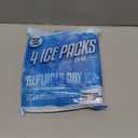 Everlasting Ice RX Reusable Ice Packs for Cooler (4 Pack) Up to 48 Hours Freezer Packs for Coolers and Lunch Boxes | 10 x 10 in | Cooler Ice Packs for Camping, Fishing, Beach, Road Trips