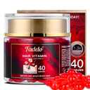 Hair Vitamins Capsule - Rich in Vitamin A C E and Pro B5 - No Rinse Serum for Frizzy and Dry Damaged Hair - Enhanced Argan/Macadamia/Avocado Oils - 1.3x Design for Long Hair