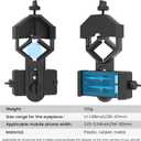 GOSKY Smartphone Adapter Mount Regular Size - Compatible with Binoculars, Monoculars, Spotting Scopes, Telescope, Microscopes Fits almost all Smartphones on the Market Record Nature and The World