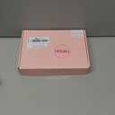 HOOJIH Hair Topper for Women with Thinning Hair 4x2.5inch Base Real Human Hair Topper with Bangs Handmade Invisiable Lace Front Topper - Medium Brown with Blonde Highlights