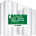 O2frepak 6Pack 8"x20'(3Rolls) and 11"x20' (3Rolls) Rolls Vacuum Sealer Bags Rolls with BPA Free,Heavy Duty Vacuum Sealer Storage Bags Rolls,Cut to Size Roll,Great for Sous Vide Cooking