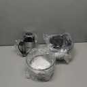 GANIZA Food Processors, Electric Food Chopper with Meat Grinder & Vegetable Chopper - 2 Bowls (8 Cup+8 Cup) with Powerful 450W Copper Motor - Includes 2 Sets of Bi-Level Blades for Fruits/Meat/Nuts (Black)