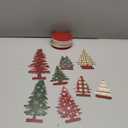 Namalu 16 Pcs Christmas Table Decorations Christmas Tree Centerpieces Buffalo Plaid Snowflakes Table Top Centerpiece for Home Indoor Xmas Winter Holiday Party Supplies Decor (Joy)