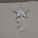 Christmas Tree Topper Star, 8.7" 31 LED Christmas Tree Decoration Lights, AA Battery Powered Small Xmas Tree Decor for Christmas, Scene Decor, Festivals Decor (Warm White)