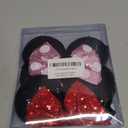 choicbaby 3 PCS Mouse Ears Sequin Bow Nylon Hairband with Polka Dot Cute Baby Headbands Soft Hairbands Hair Accessories for Newborn Infant Toddler Party Supplies