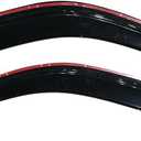 IKON MOTORSPORTS Tape On External Window Visor, Compatible with 1999-2016 Ford F250 F350 F450 F550 Superduty Standard Cab, Tinted Acrylic Side Window Wind Deflector Rain Guards