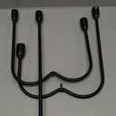 Candelabra for 5 Taper Candles  Hand-Forged Candle Holder with Elegant Vintage Finish  Decorative Centerpiece for Dining Room, Living Room or Mantel DecorBlack