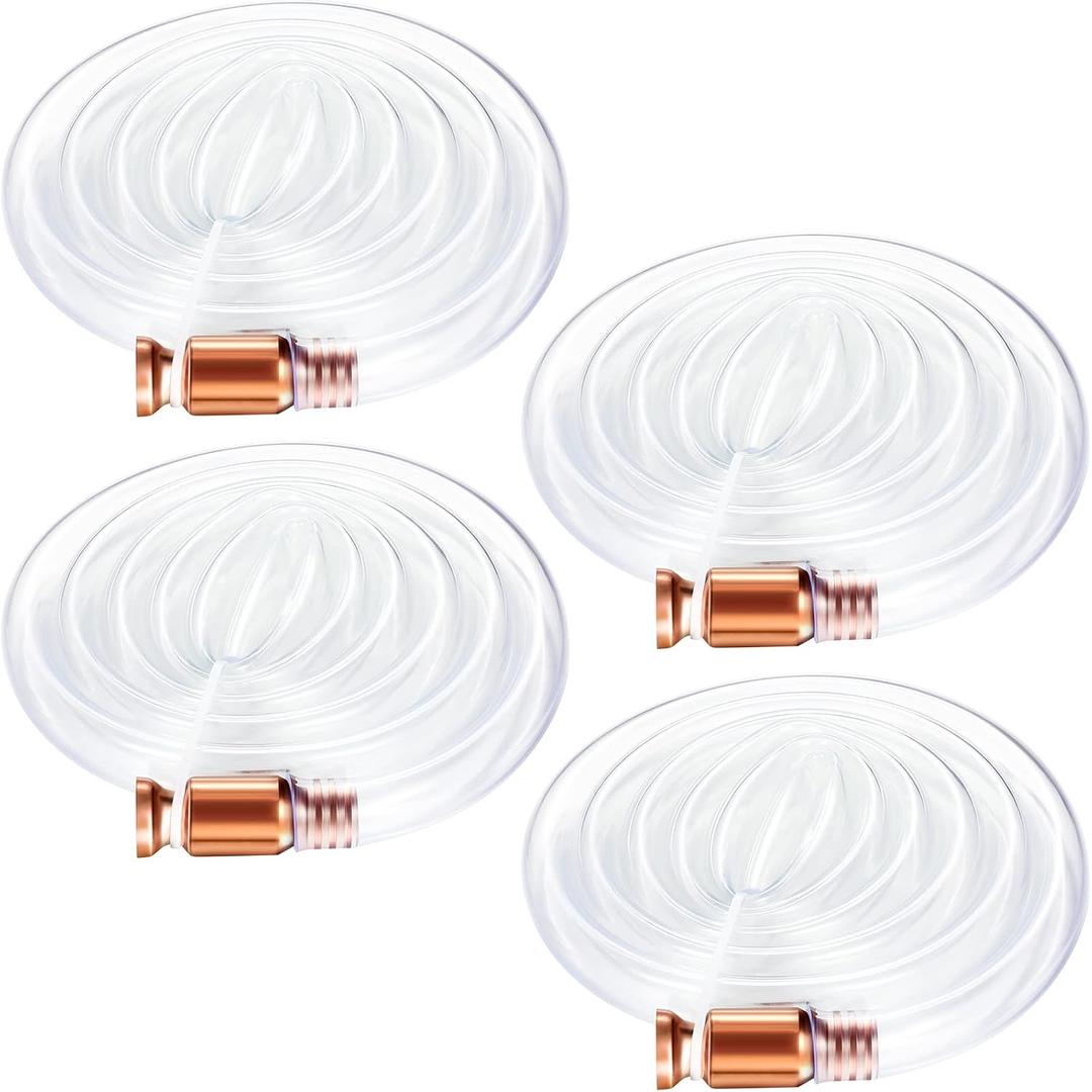 Syphon 4 Pack Siphon Hose Siphon Tube Shaker Siphon Transfer Hose Siphon Water Hose Siphon Valve Gas Siphon Pump Gas Drainer for Car Truck Fuel Water Transfer Pumping 6FT / 1/2" Valve
