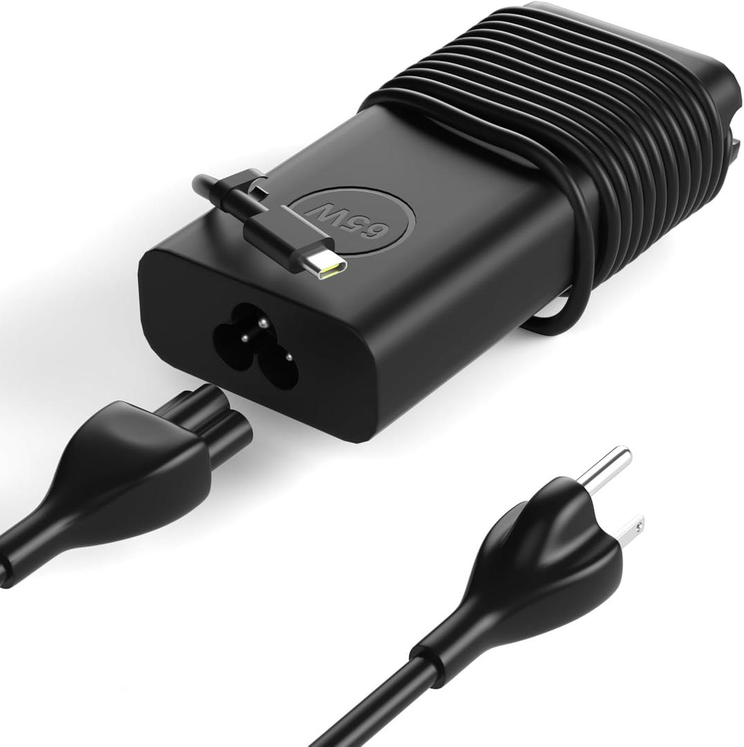 65W USB C Charger Compatible with Dell Latitude 5420 5450 5450 7420 3000 5000 7000 9000 3440 3120 3350 3445 3540 5320 5340 Laptop, Compatible with Dell XPS 13 Chromebook Charger Power Supply