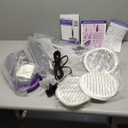 Scrub & Steam Mop with Rotating Mop Pads, LED Headlights, 6 Scrub Pads, Large Tank, Swivel Steering, Effortless Scrubbing Hard Floor Cleaner Upgraded (Black)