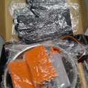 Griddle Accessories Kit, 142 PCS Flat Top Grill Accessories Set for Blackstone, Grill Spatula Set with Enlarged Spatulas, Basting Cover, Scraper for Outdoor Barbecue