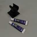 Shower Head Holder All Meta lHandheld Shower Wand Bracket Adhesive Shower Wall Mount Holder Brass Shower Spray Holder Black, Drill Free Glue Installation