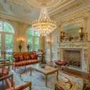 TOCHIC French Empire Crystal Chandelier 9 Lights Modern Gold Chandelier, Luxury High Ceiling Light Fixture for Dining Living Room, Bedroom, Kitchen Island, Foyer, Hallway, 28.5" W x 43.7" H