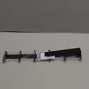 KitchLife Over The Door Hooks Hanger with 7 inches Extended Arms, Fit for 1 3/8" Doors, J18U, Bathroom Towel Rack Organization, Thickened 1 Pack Double Hook, Matte Black