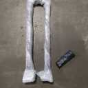 2FT Black Sturdy Non-Slip U-Shaped Safety Guardrail, Equipped with Decorative Cover, Retro Industrial Iron Handrail, Stylish & Safe Grab Bars, for Indoor and Outdoor Steps