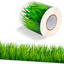 Green Grass Bulletin Board Border, Self-Adhesive Spring Grass Border Trim for Spring Easter Back to School Classroom Bulletin Board Home Office Wall Decorations, 65.6 ft